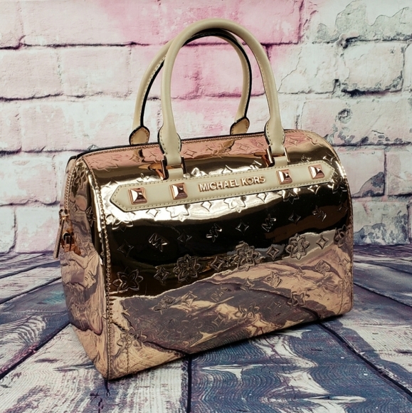 Michael Kors Bags Last Michael Kors Kara Lg Duffle Satchel Pink